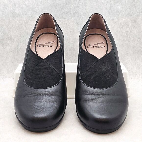 Dansko Women’s Ann Leather Slip On Flat Black Size 36 EU/ 6-6.5 US Career Casual - Picture 6 of 13